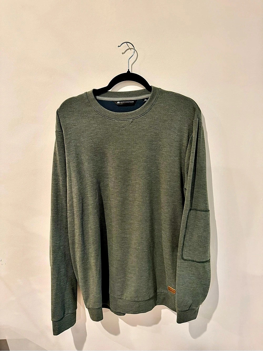 TravisMathew Cloud Sweater Green Crewneck